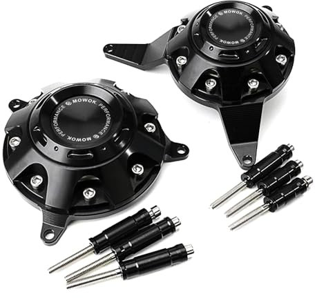 Motorrad Zubehör für Kawasaki Z900 Z900SE 2017-2022 2023 2024 Motorabdeckungen Protektoren Kurbelgehäuse Schieber Crashpads Sturzschutz Sturzpads (Schwarz)