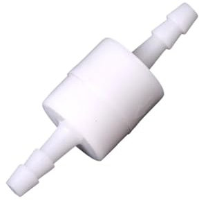 1 STÜCKE Weiß 4mm/6mm/8mm/10mm/12mm Kunststoff Einweg Inline Rückschlagventil Kraftstoff Gas Flüssigkeit Wasser(6mm)