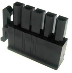 ChunLK 4,2 mm 5557 5-poliges Netzteil-Anschlussmodulgehäuse mit seitlicher Verriegelung/Doppelverriegelung for PC, 10 Stück mit 60 Stück Anschluss(with 1 Side Lock)
