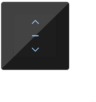 Zilimontt WiFi Smart Roller Shutter Switch, for Curtains and Blinds, with Timer Function, Overload Protection, Fireproof Material, App Control, Custom Schedule(black)