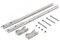 OWIJI Stendipanni Balcone Esterno 56 Cm Aste Fisse Universale Interno Ferro Stendibalcone Acciaio Zincato Attacco Balcone Ringhiera Stendino Stendibiancheria da Balcone