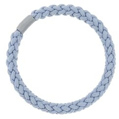 invisibobble BEAUTIES Bebe Blue (4 Stück) – Geflochtene Spiral Haargummis in Pastellblau & Grün – Stylisch im Haar & als Armband – Spiral Haargummi Damen & Mini – Schonend, modisch & vielseitig