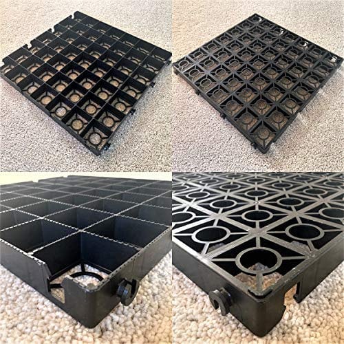 GREENHOUSE BASE GRID 3M X 2M SUITS 10X6 TO 10X7 FEET GREENHOUSES & SHEDS = FULL ECO KIT + HEAVY DUTY MEMBRANE - PLASTIC ECO PAVING SLAB BASES & DRIVEWAY GRIDS