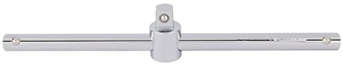 Draper 16789 1/2-Inch Square Drive Polished Chrome Sliding Tee Bar , Blue