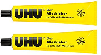 2 X Uhu der colla multiuso, 2 X 125 G per klebungen senza carta wellung