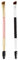 LASSUM Lot de 2 pinceaux à sourcils, pinceau biseauté à sourcils et brosse à spoolie pour l'application de poudres, cires, gels et mélanges (rose et noir)