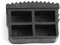 2Pcs/Pair Replacement Rubber Feet, Rubber Non Slip Ladder Feet, Home Step Ladder Feet Foot Mat Cushion Sole Black for Aluminum Ladder