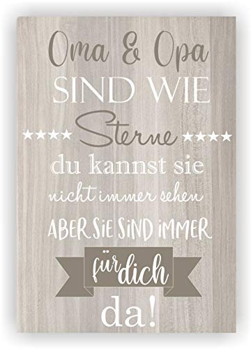 KT-Schmuckdesign Holzbild für Oma und Opa