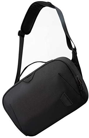 bagsmart Kameratasche Große Umhängetasche Schultertasche, für DSLR SLR-Kamera und Zubehör, Schwarz
