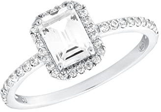 Amor Ring 925 Sterling Silber Damen Ringe, mit Zirkonia synth., Silber, Kommt in Schmuck Geschenk Box, 2035584