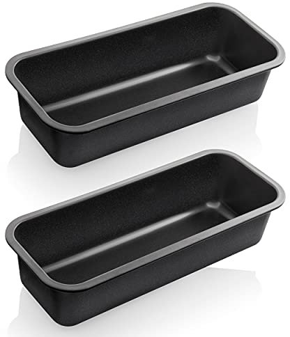 Grizzly Brotbackform, 2x Brotform 30 x 11,5 cm, sauerteigbeständig, antihaft, Backform für Brot und Kuchen