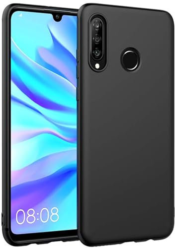 CoolGadget Schutzhülle TPU für Huawei Y6p - stoßfest, Kratzfest, präzise Aussparungen, kabelloses Laden, Schwarz