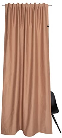 Schöner Wohnen Kollektion Gardine Soft 130x250 - Vorhang Blickdicht Zimt Baumwollmix - Vorhänge Wohnzimmer - Dekoschal - Curtains