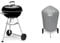Weber Barbecue Charbon Compact Kettle Charcoal Grill Ø 47 cm & Housse Standard pour Barbecues Charbon, Gris, 57 cm