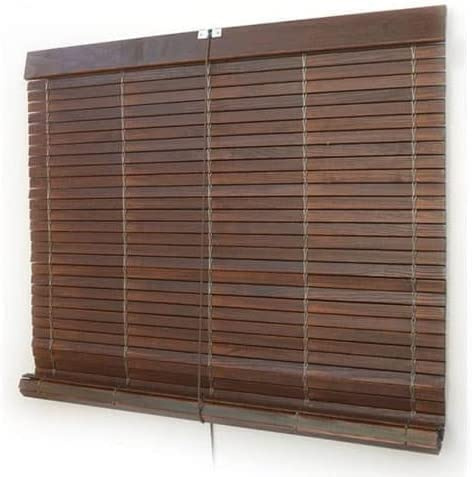 Persianas in legno Alicantina per finestre | Noce o Naturale laccato | Varie dimensioni (Noce verniciato, larghezza 60 x 100 cm lunghezza)