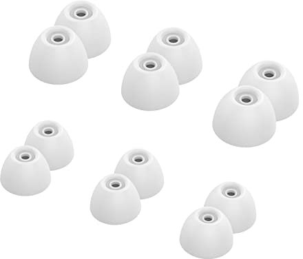Chofit Copri auricolari compatibili con Beats Studio Buds/Beats Fit Pro, auricolari di ricambio in morbido silicone per auricolari in-ear cuscinetti, copripuntali in 2 misure 6 paia (bianco)