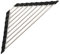 SEABABOO Escurreplatos Enrollable Extensible Escurridor de Platos Plegable Escurreplatos Secar Frutas Escurreplatos Enrollable Portátil de Acero Inoxidable Marco Goteo de Cocina Triangular