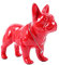 suruim Englische Bulldogge aus Kunstharz, Statue, französische, Skulptur, Wohnkultur, Sammelfiguren, Kunst, Hundestatue, Harzhandwerk, Wohnzimmer, Schreibtisch-Dekoration (rot-1, M)
