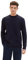TOM TAILOR Herren Strickpullover mit Zopfmuster, Knitted Navy Melange, XXL