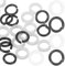 Guitar Knob Handle Gasket - 24Pcs Assorted Color Plastic Washers for Guitar Tuning Pegs Durable Dual Layer Design