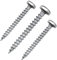siwitec Spanplattenschrauben 200 Stück mit Halbrundkopf, Panhead, Ø 6,0 x 30 mm, TORX - TX25, blau verzinkt, Holzschrauben
