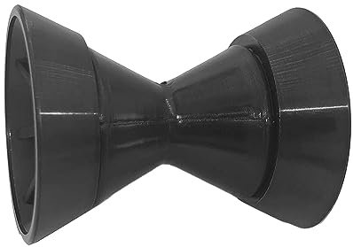Dickly Accessoire de Rouleau d'arc, Butée d'arc de Rouleau de Remorque de Bateau pour Support de Remorque de Bateau, Installation Pratique, Fixation de Rempl, Noir