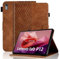 Vkooer Case for Lenovo Tab P12 12.7 inch 2023 Leather Folio Cover with Multi Angle Viewing Stand Smart Shell Fit Lenovo Tab P12 Tablet, Brown