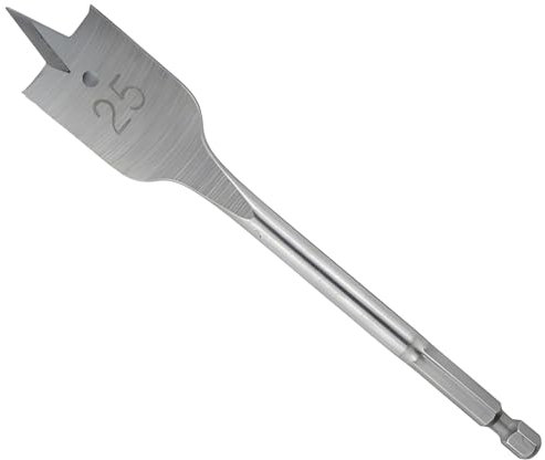 Flachfräsbohrer aus HSS Holzbohrer Flachfräser Bohrer, große Auswahl an Holzflachbohrer mit QuickBit Schaft (24 mm)