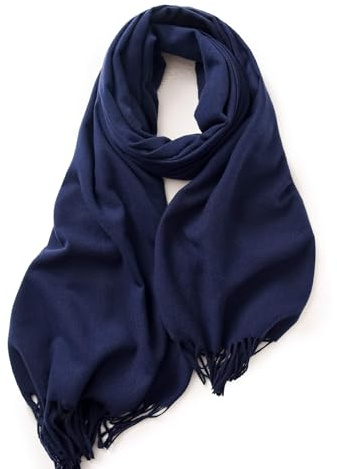 KARMA.DIEM Schal Damen Herren XXL 180x65 cm Cashmere Merino Touch weich leicht groß Stola Halstuch Schultertuch Wrap Pashmina Oversize Unisex