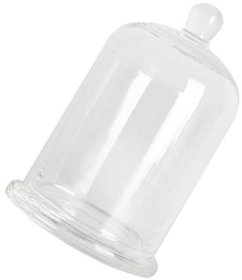 LIFKOME Copertura in Vetro Campanella a Cloche Portacandele in Vetro Cupola Di Vetro Cloche Alzata Per Dolci Con Cupola Porta Candele a Cloche Bicchiere A Forma Di Campana Occhiali
