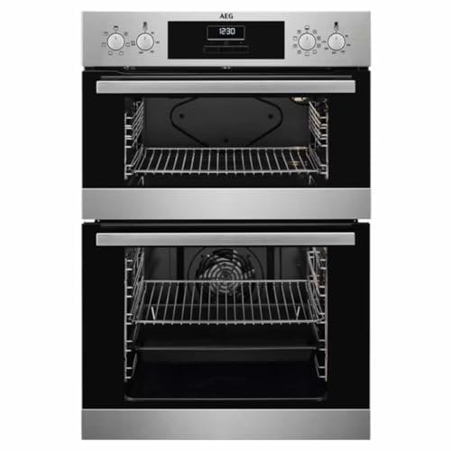 AEG DEX33111EM 59.4cm Built In Electric Double Oven - Stainless