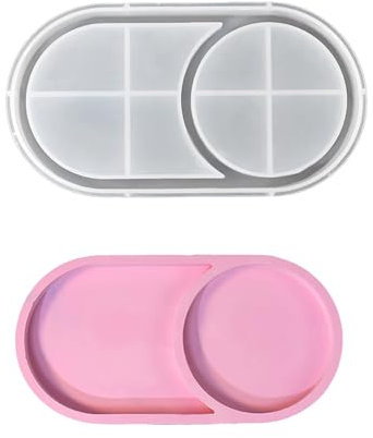 Ovale Silikonform aus Kunstharz, Untersetzer, Schmuck und Perlen, Aufbewahrung, Immovation, Heimdekoration