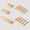 SCBTGKLN Lochwand zubehör, 3 Stück Holz-Stecktafel-Regale, 6 Stück Holz-Stecktafel-Regalhalterungen, 5 Stück Holz-Stecktafel-Haken, Stecktafel-Zubehör for Bastelraum, Zuhause, Garage, Büro(Natural)