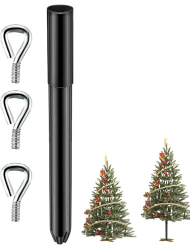 Artificial Christmas Tree Height Extender, Artificial Christmas Tree Riser with 3 Fixing Screws, Adjustable Christmas Tree Base Extension Pole, Christmas Tree Height Extender for Taller Tree Decor