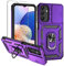Damtong for Samsung A15 Phone Case: with Slide Camera Cover Rotatable Kickstand Military Grade Dual Layer Shockproof Drop Protection for Samsung Galaxy A15 4G/5G Phone Case Purple