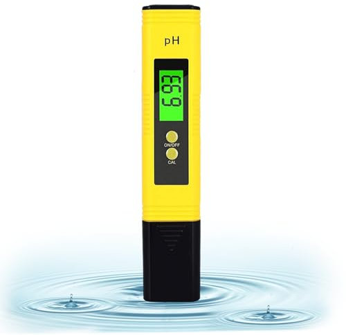 PH Messgerät, PH Meter mit LCD Anzeige, pH Tester Digital Wasserqualität Tester für Aquarium, Pools, Trinkwasser, Schwimmbad Wassertester