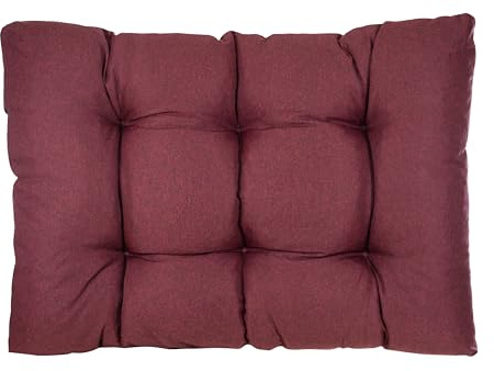Best Wool Palettenkissen 120 x 80 cm - Sitzkissen für Europaletten - Palettenpolster, Gefüllt mit Granuliertem Poulirette-Schaum