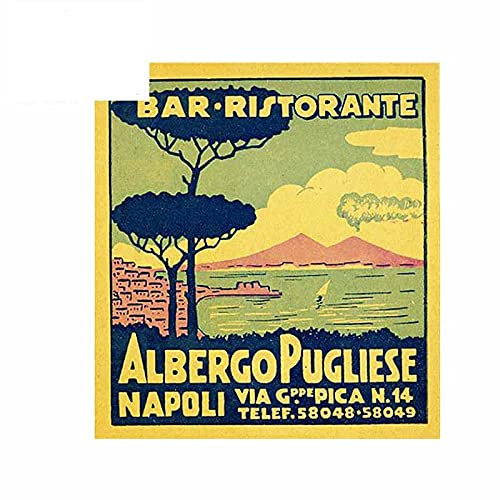 13 cm x 12 cm Für Napoli Retro Poster Autoreparatur Aufkleber DIY Benutzerdefinierte Druck Aufkleber Geeignet