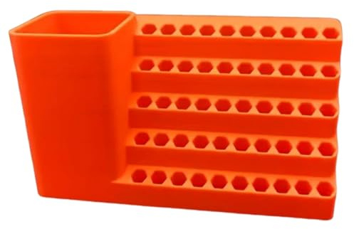Manolyee Drill Bit Storage Holder - Multi-Hole Electric Drill Bit Organizer | Power Tool Attachment Management for Garage Toolhouse Workshop Cabinet Basement