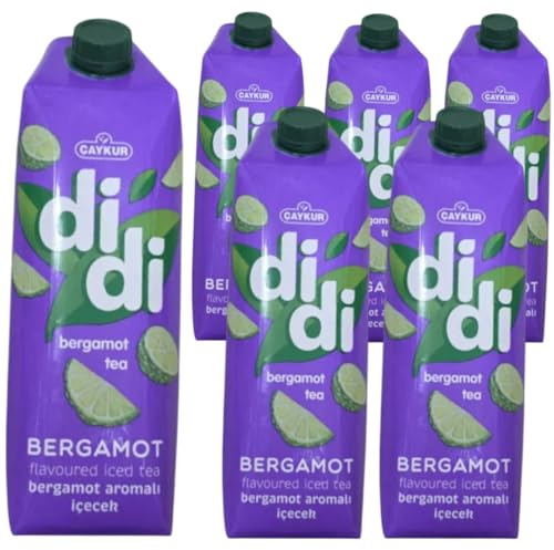 CYKR Bergamot Eistee – 1 L Flasche | Kaltgebrühter Schwarzer Tee mit Bergamotte-Aroma, 6 ER