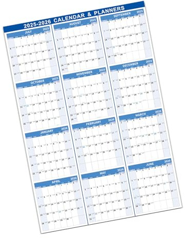 2026 trocken abwischbarer Wandkalender, Monatskalender, 12 Monate, Jahresplaner für die Planung, Heimbüro-Organisation