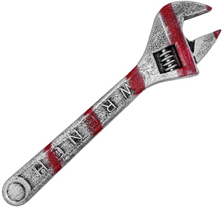 Cosplay Wrench - Fake Tool Prop, Leichtes Kostümzubehör, Horrorparty Dekoration, Rollenspiel-Gadget | Halloween Escape Room Holiday Bar Gathering Events Activities