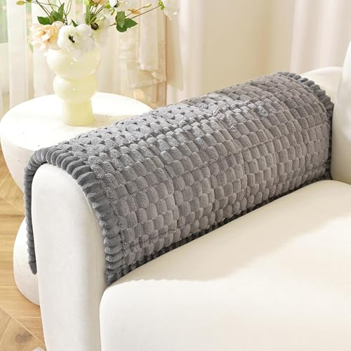 Royhom Sofa Überzug für Haustiere, Anti-Rutsch, Grau, 50x60cmx2 | Dicke Sofabezug, Couch Überzug, Sofaschoner für Wohnzimmer