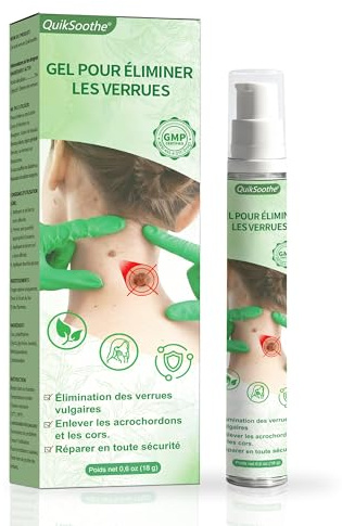 Gel D'élimination des Verrue Plantaire - Élimine Verrues des Mains et du Corps - Formule Douce pour Tous Types de Peaux (1)