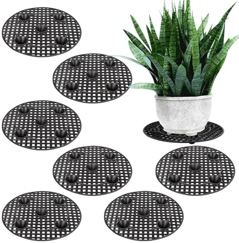 Lotvic 8 Pcs Plant Pot Stand, 30cm/12inch Plant Pot Elevator, 2.5cm/1in Height Plant Pot Feet, Pot Feet for Outdoor Plant Pots, Flower Pot Holder for Indoor Garden Deck Floor (8 Pcs, 30cm/12)