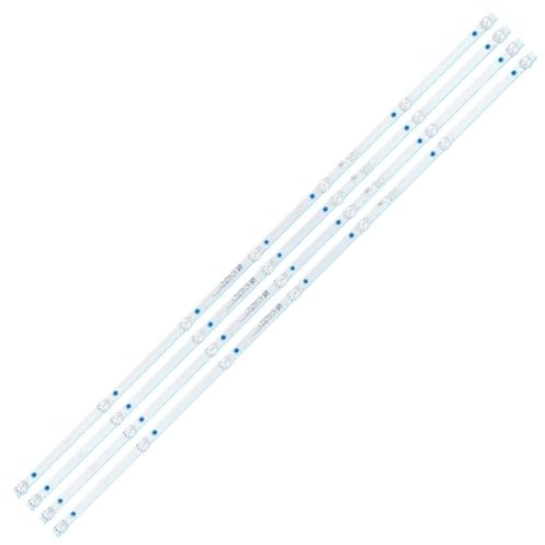 HCGX LED Backlight Strip Kit for 45 TVs, 837mm 7-LED Bars, 6V, Replacement for MS-L2770 V4, K45DLJ12US, 45D3506V2W7C1B83714M, 4-Piece Set