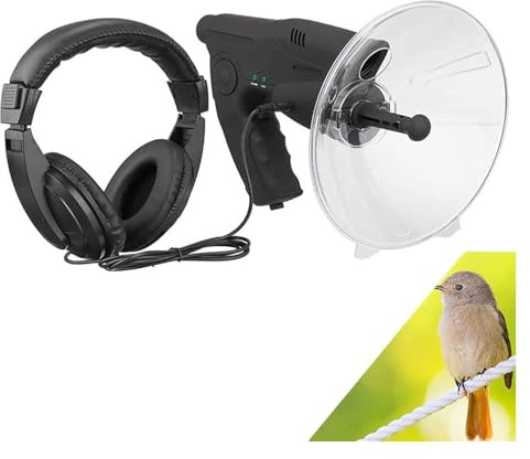 Microfono parabolico direzionale, amplificatore audio a lunga distanza, portata fino a 90 m, per attività all'aperto