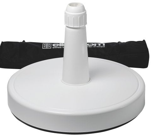 Doppler Pied de Parasol en PVC Peut contenir jusqu'à 70 kg de Blanc à remplir M. Sable 28–67 mm Tuyau