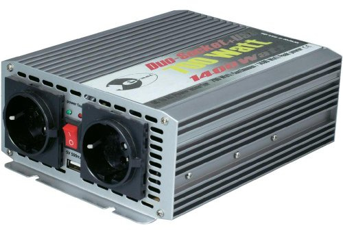 Wechselrichter 12 V DC/230 V AC 50 Hz - 1.400 Watt kurzfristige Spitzenleistung, USB 700 W (1 ST)