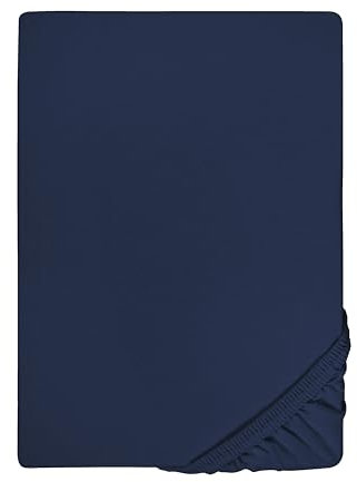 biberna Feinjersey-Spannbetttuch 0077144 Marine 1x 140x200 cm - 160x200 cm